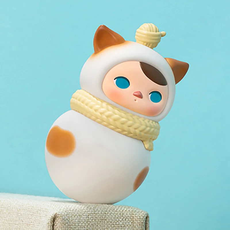 Single Box, POP MART PUCKY Roly-Poly Kitty Series Figures, PUCKY Blind Box Figures, Random Design Action Figures Collectible Toys Home Decorations, Holiday Birthday Gifts Single Box, POP MART PUCKY Roly-Poly Kitty Series Figures, PUCKY Blind Box Figures, Random Design Action Figures Collectible Toys Home Decorations, Holiday Birthday Gifts
