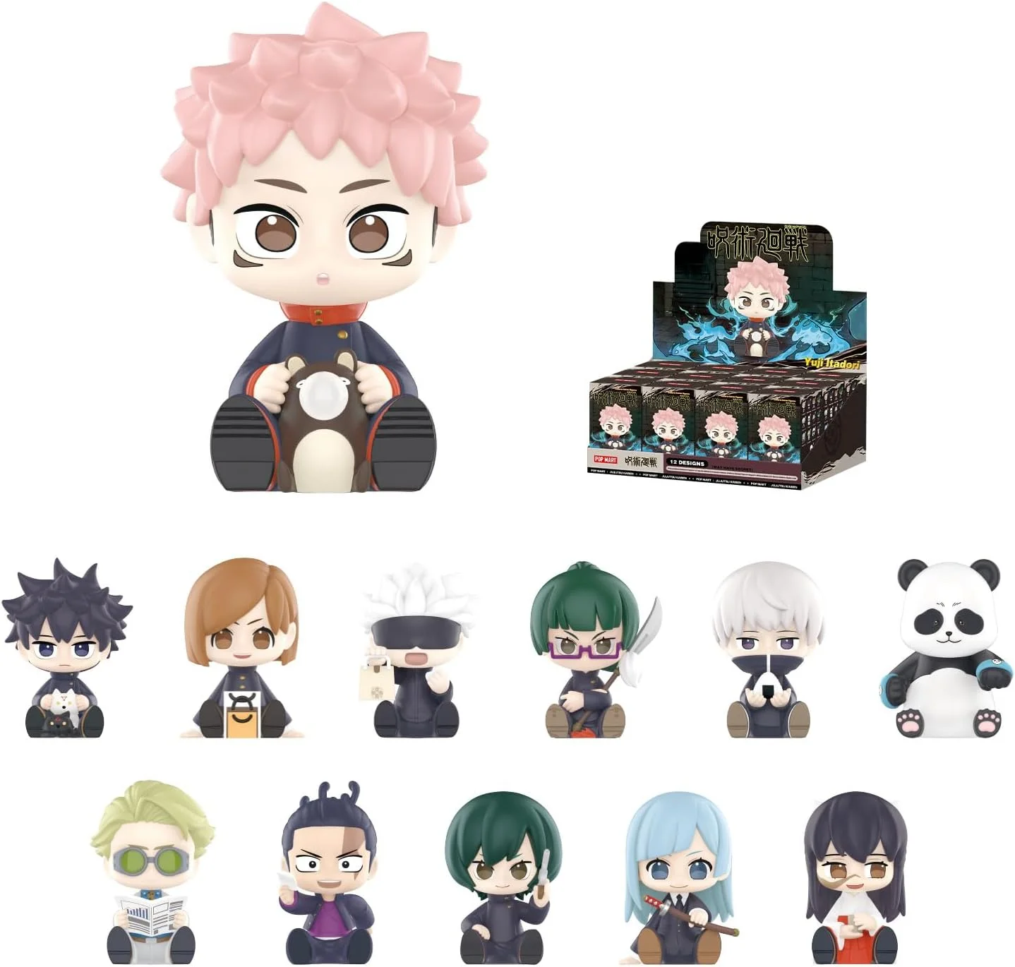 Whole Set, POP MART Jujutsu Kaisen Uniform Series Figures, 12PCs Blind Box Figures, Random Design Action Figures Collectible Toys Home Decorations, Holiday Birthday Gifts Whole Set, POP MART Jujutsu Kaisen Uniform Series Figures, 12PCs Blind Box Figures, Random Design Action Figures Collectible Toys Home Decorations, Holiday Birthday Gifts