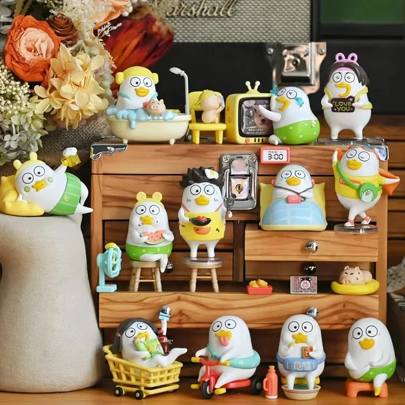 Whole Set, POP MART Duckyo's Leisure Life Series Figures, Blind Box Figures, Collectible Toys Home Decorations, Holiday Birthday Gifts Whole Set, POP MART Duckyo's Leisure Life Series Figures, Blind Box Figures, Collectible Toys Home Decorations, Holiday Birthday Gifts