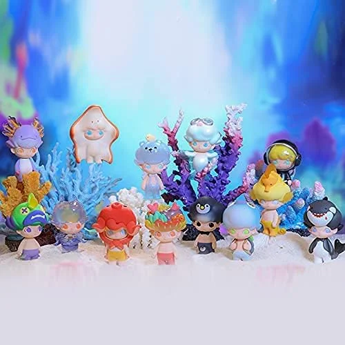 Whole Set, POP MART DIMOO Aquarium Blind Box Figures, Random Design Toys for Modern Home Decor, Collectible Toy Set for Desk Accessories, 12PC Whole Set, POP MART DIMOO Aquarium Blind Box Figures, Random Design Toys for Modern Home Decor, Collectible Toy Set for Desk Accessories, 12PC