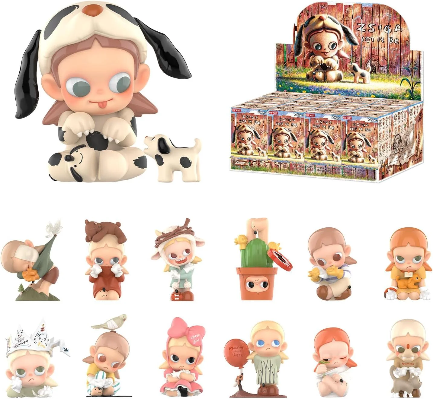 Whole Set, POP MART Zsiga Let It Be Series Figures, 12Pcs Zsiga Blind Box Figures, Random Design Action Figures Collectible Toys Home Decorations, Holiday Birthday Gifts for Girls and Boys Whole Set, POP MART Zsiga Let It Be Series Figures, 12Pcs Zsiga Blind Box Figures, Random Design Action Figures Collectible Toys Home Decorations, Holiday Birthday Gifts for Girls and Boys
