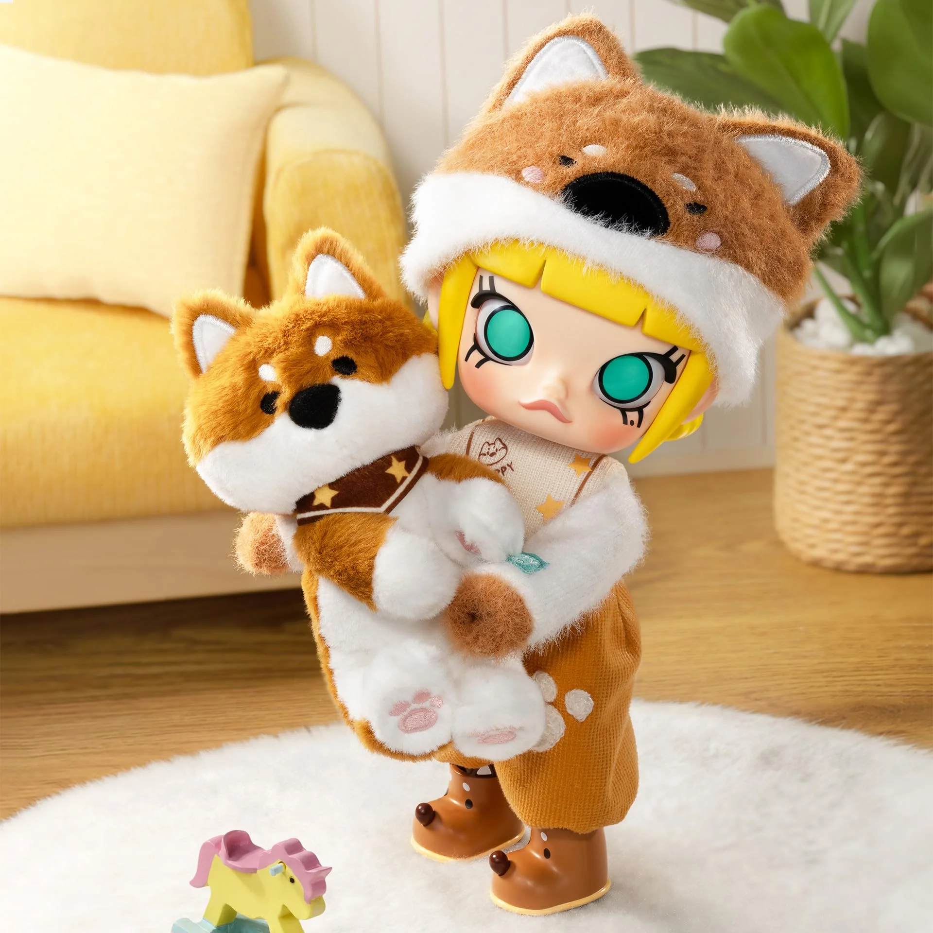 POP MART Molly Hugging 1/8 Action Figure, Toys for Modern Home Decor, Collectible Toy Set for Desk Accessories, 1PC POP MART Molly Hugging 1/8 Action Figure, Toys for Modern Home Decor, Collectible Toy Set for Desk Accessories, 1PC