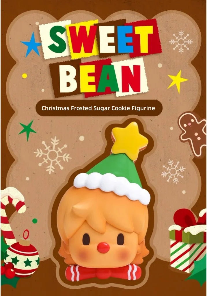 POP MART Sweet Bean Christmas Frosted Sugar Cookie Figure, Random Design Box Toys for Modern Home Christmas Decor, Collectible Toy Set for Desk Accessories POP MART Sweet Bean Christmas Frosted Sugar Cookie Figure, Random Design Box Toys for Modern Home Christmas Decor, Collectible Toy Set for Desk Accessories