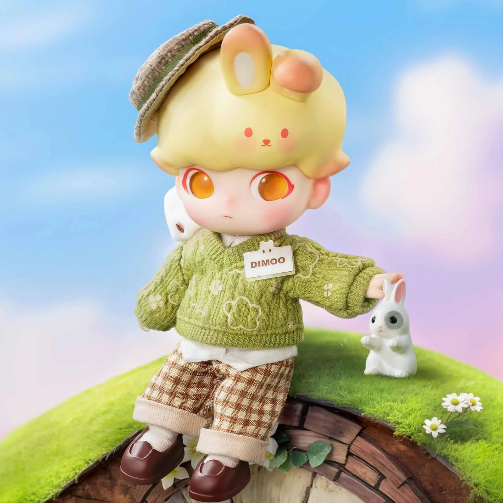 POP MART DIMOO Holiday Rabbit Action Figure, 5.9 inches Height, Toys for Modern Home Decor, Collectible Toy Set for Desk Accessories, 1PC