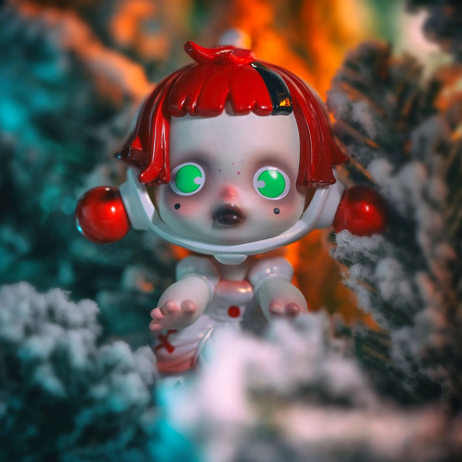 POP MART SKULLPANDA White Maid Figurine Toy Popular Collectible Art Toy Hot Toys Cute Figure Creative Gift, for Christmas Birthday Party Holiday