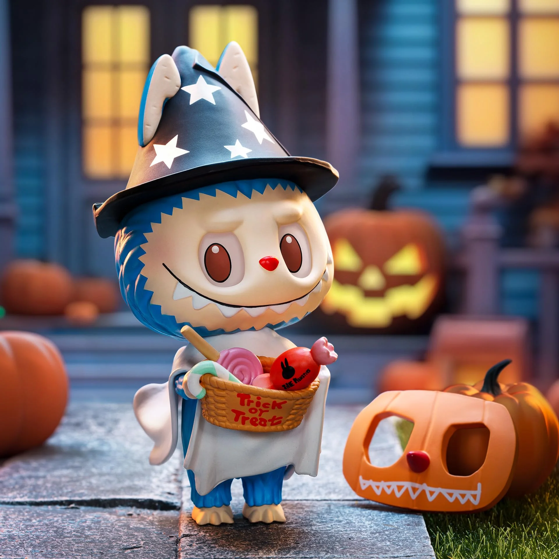 POP MART LABUBU Trick-or-Treater Figure, 3.5 inches Height, Toys for Modern Home Decor, Collectible Toy Set for Desk Accessories, 1PC POP MART LABUBU Trick-or-Treater Figure, 3.5 inches Height, Toys for Modern Home Decor, Collectible Toy Set for Desk Accessories, 1PC