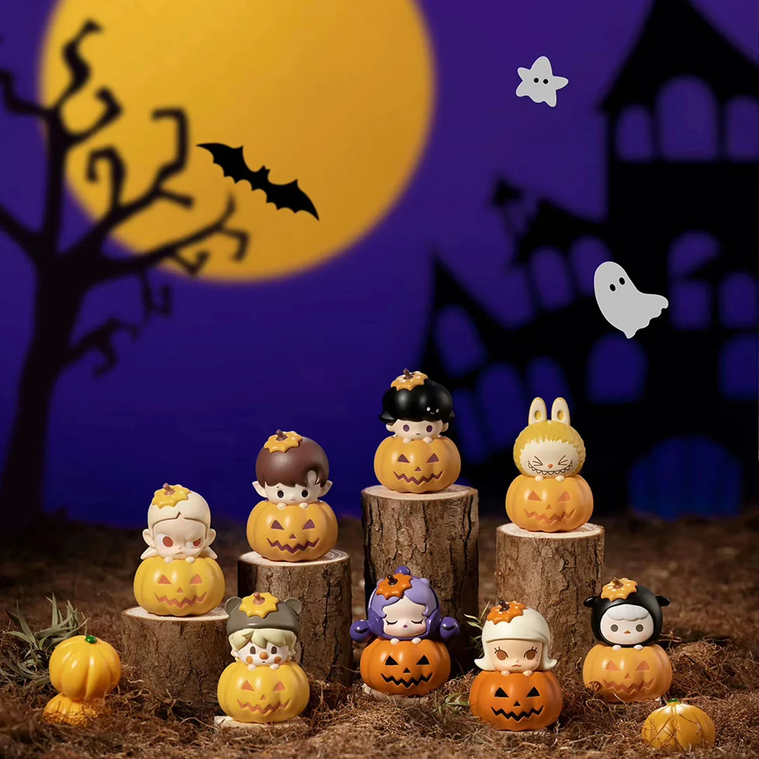 POP MART Pop Bean Pumpkin Halloween Series Confirmed Blind Box Figure Toy Gift Key Chain POP MART Pop Bean Pumpkin Halloween Series Confirmed Blind Box Figure Toy Gift Key Chain