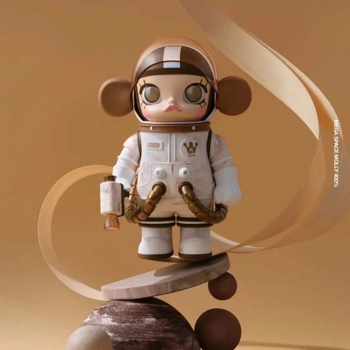 POP MART MEGA SPACE MOLLY 400% Mocha Limited Edition